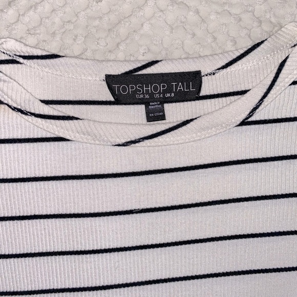 Topshop Black and White Striped Bodysuit - Picture 2 of 3